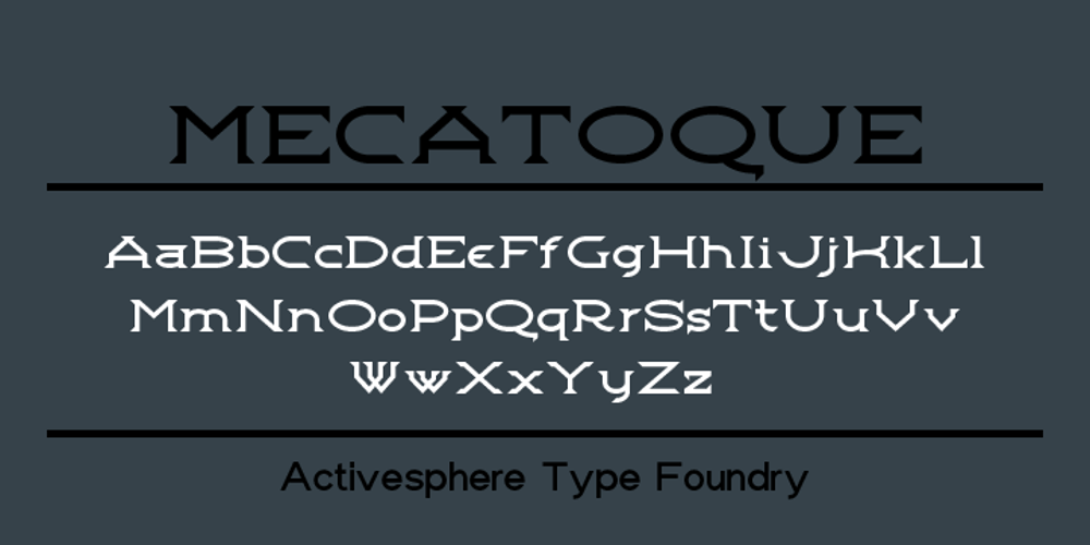 Mecatoque font
