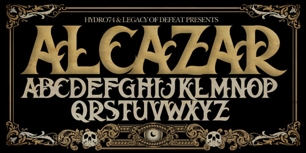 H74 Alcazar font