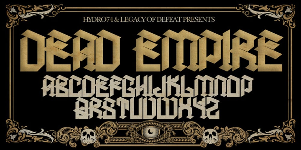 H74 Dead Empire font