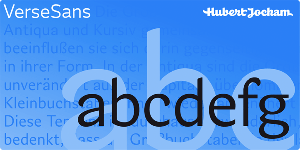 Verse Sans font