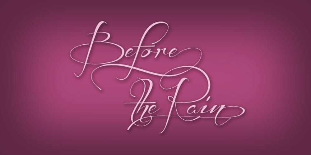 Before The Rain font