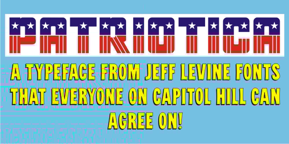Patriotica JNL font