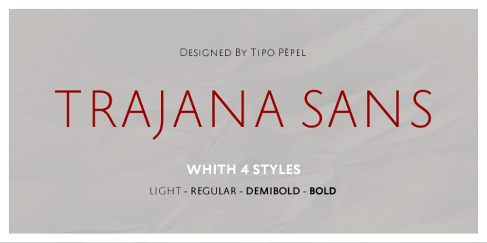Trajana Sans font