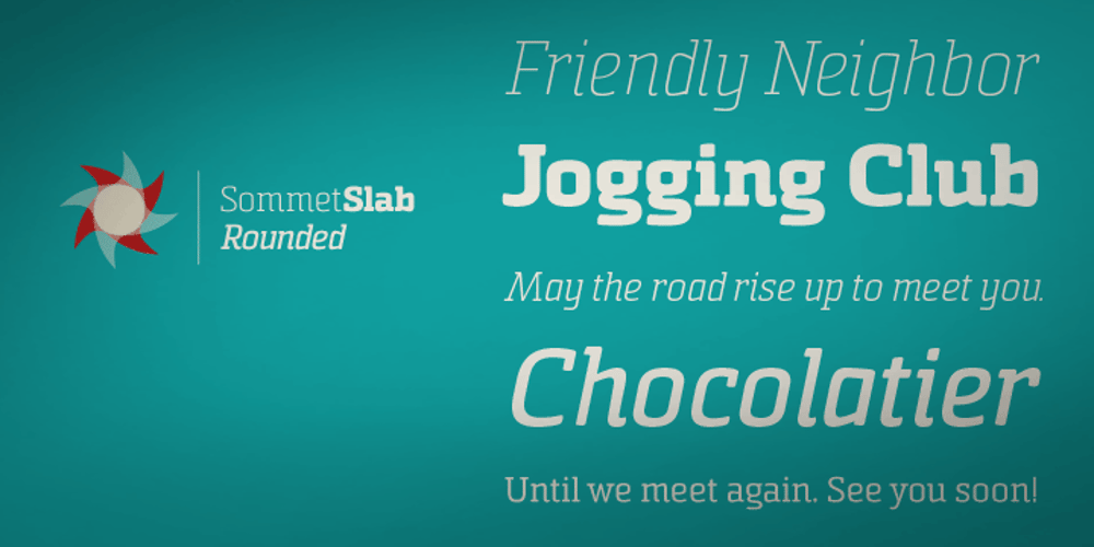 Sommet Slab Rounded font
