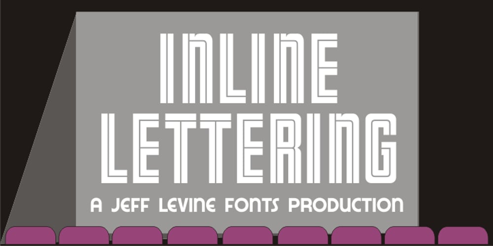 Inline Lettering JNL font