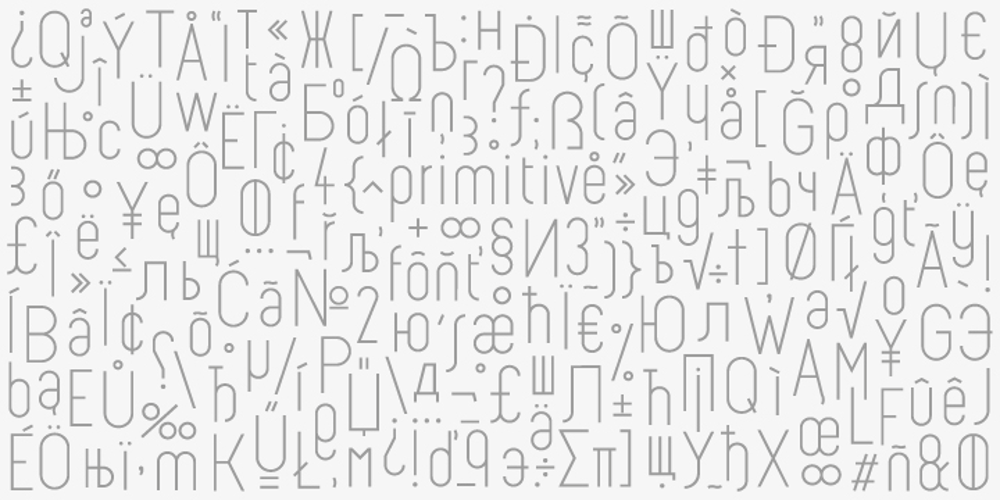 Primitive font