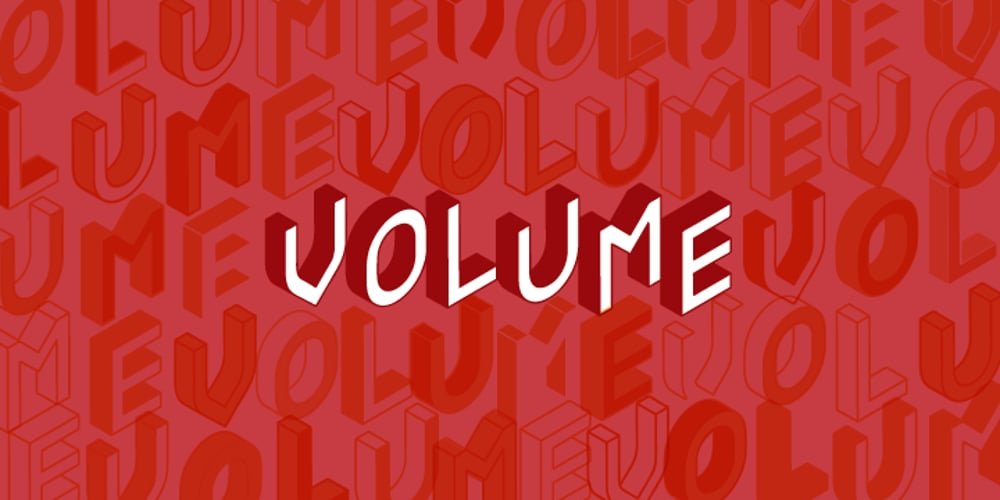 Volume font