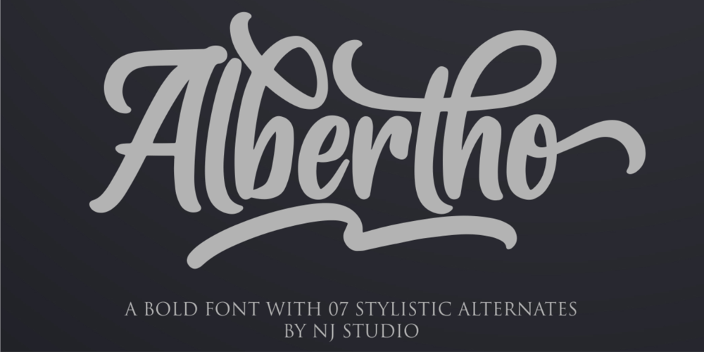 Albertho font