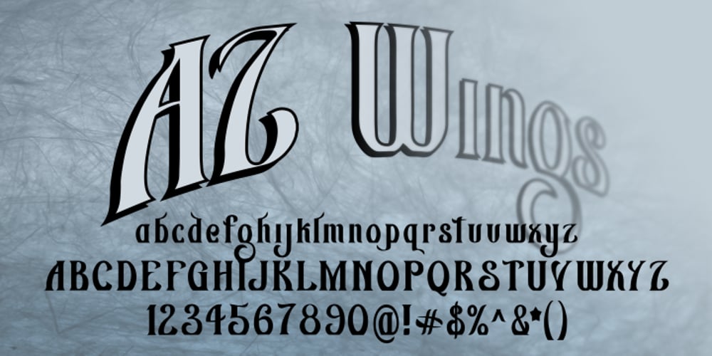 AZ Wings font