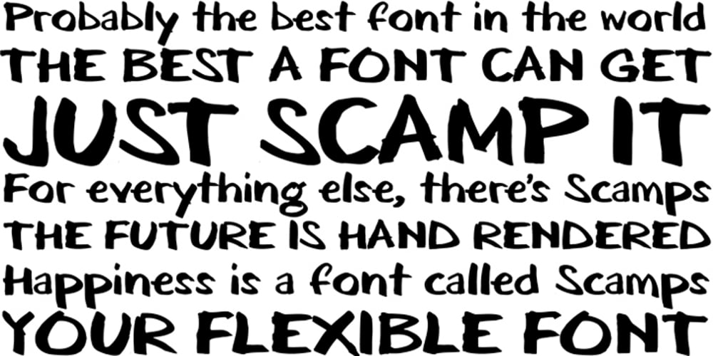 Scamps font