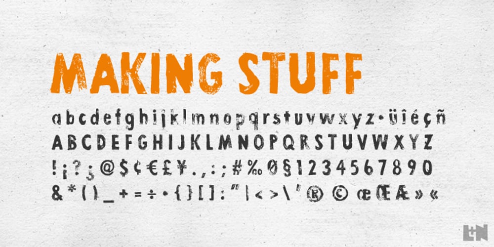 Lino Stamp font