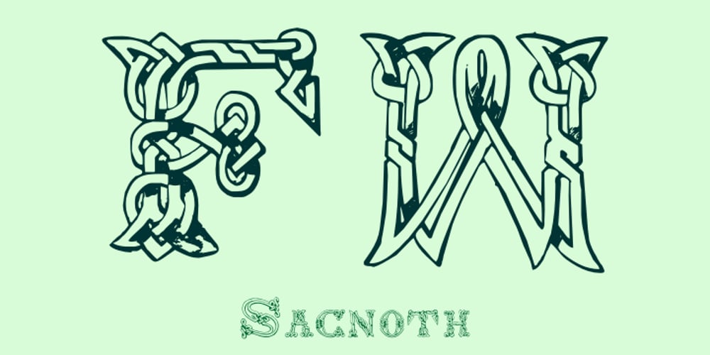 Sacnoth font