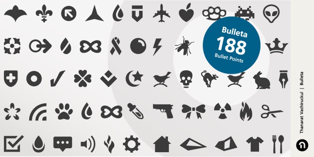 Bulleta font