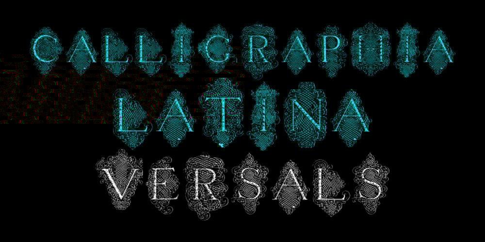 Calligraphia Latina Versals font