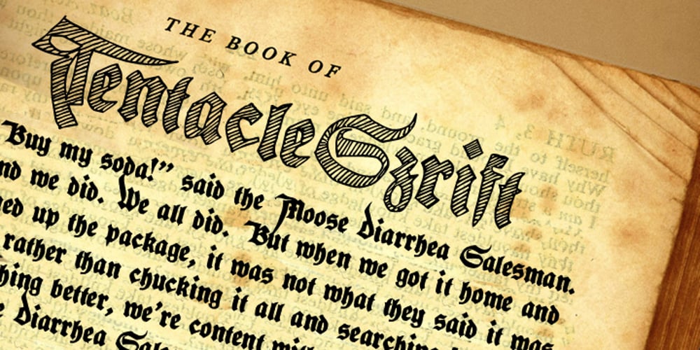 Tentacle Szrift font