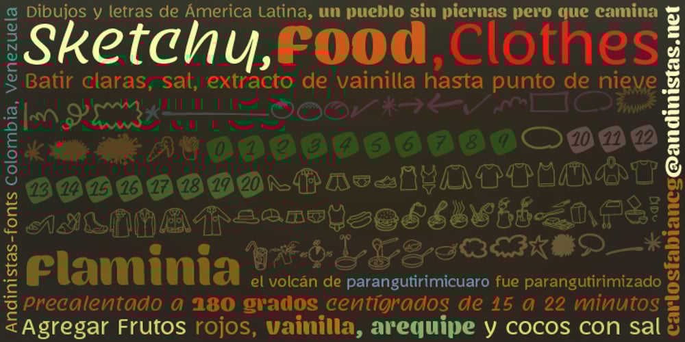 Flaminia font