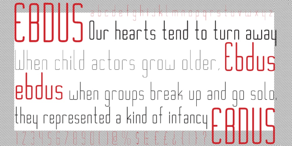 Ebdus font