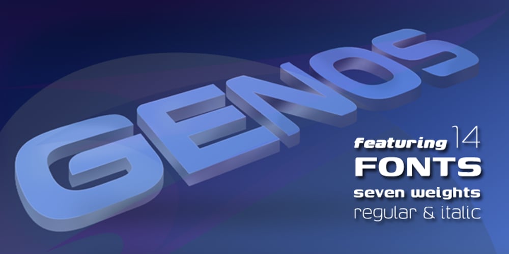 Genos font