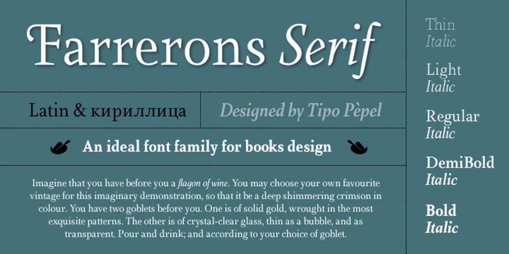 Farrerons Serif font