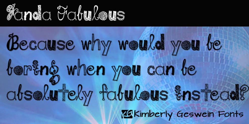 Janda Fabulous font