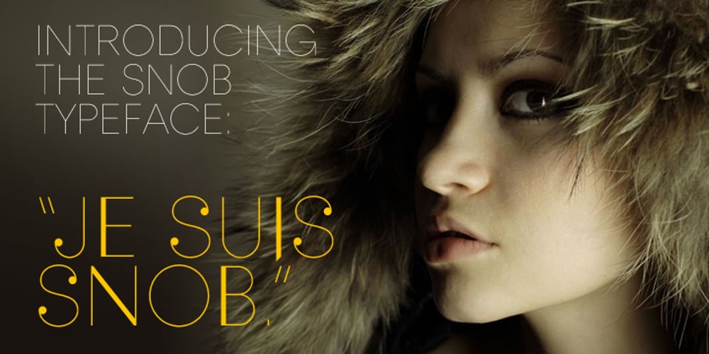 Snob font