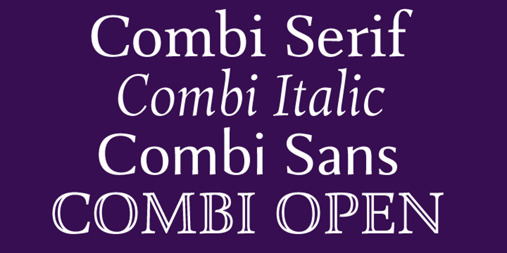 Combi font