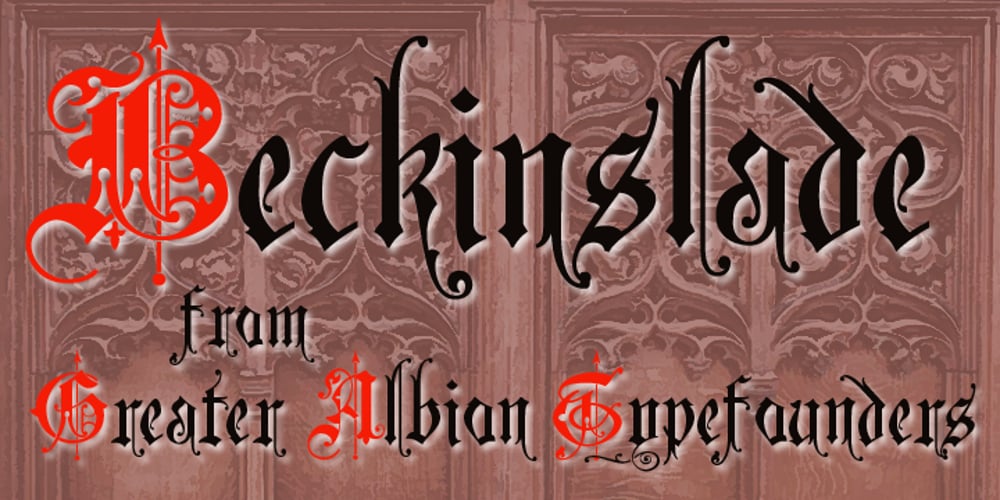 Beckinslade font
