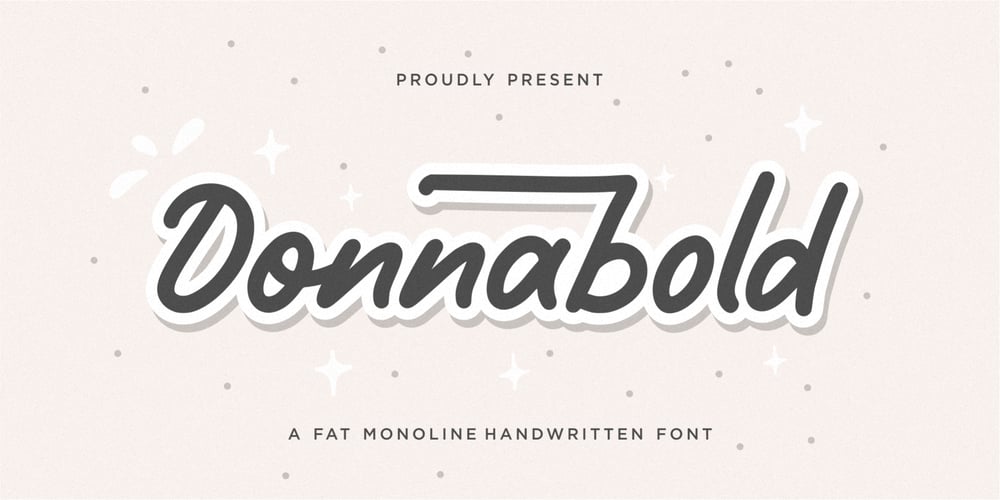 Donnabold font