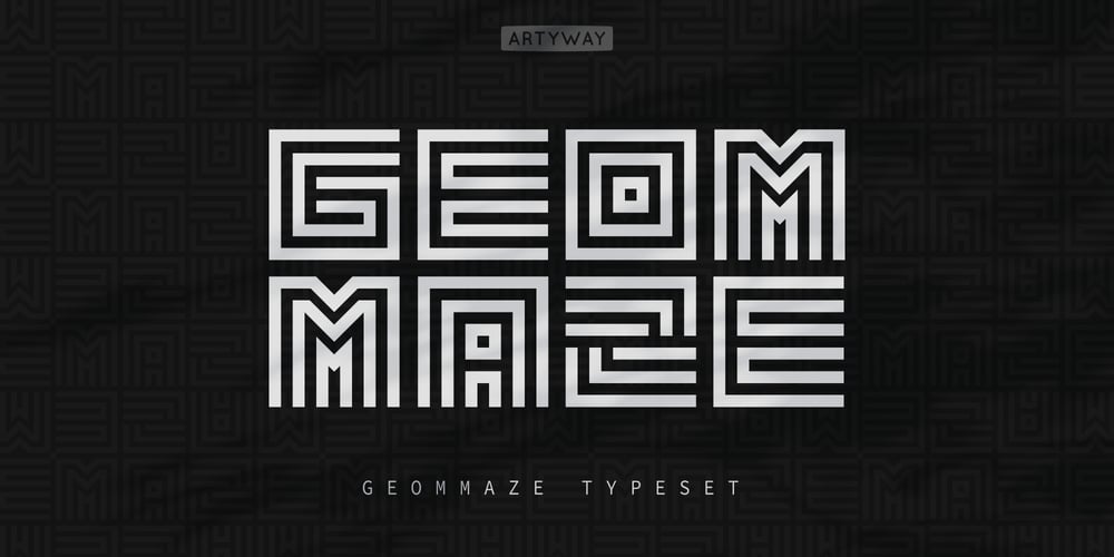 Geommaze font