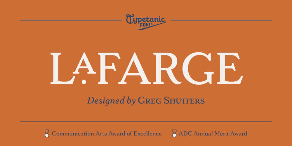 LaFarge font