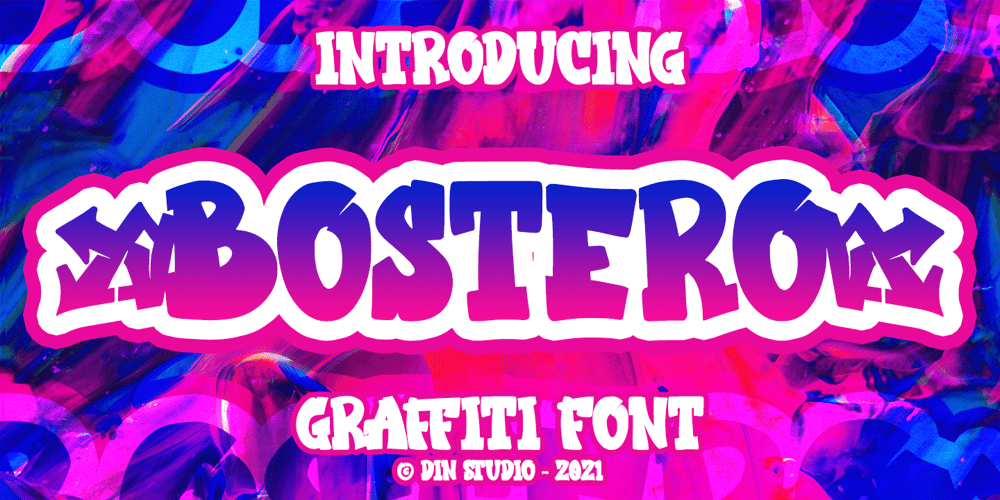 Bostero font