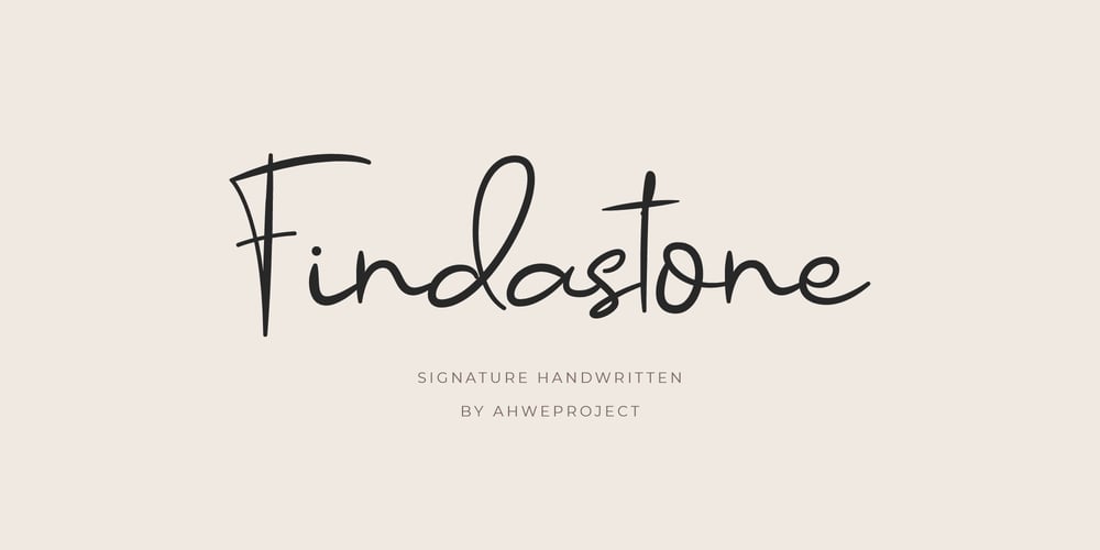 Findastone font