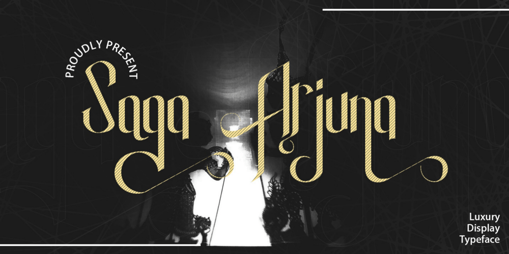 Saga Arjuna font