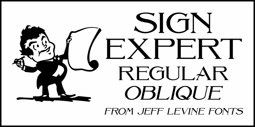 Sign Expert JNL font