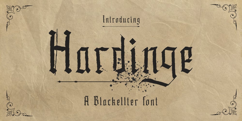 Hardinge font