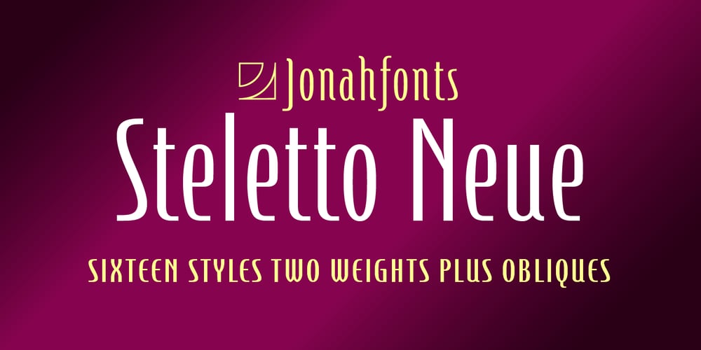 Steletto Neue font