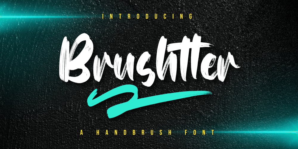 Brushtter font