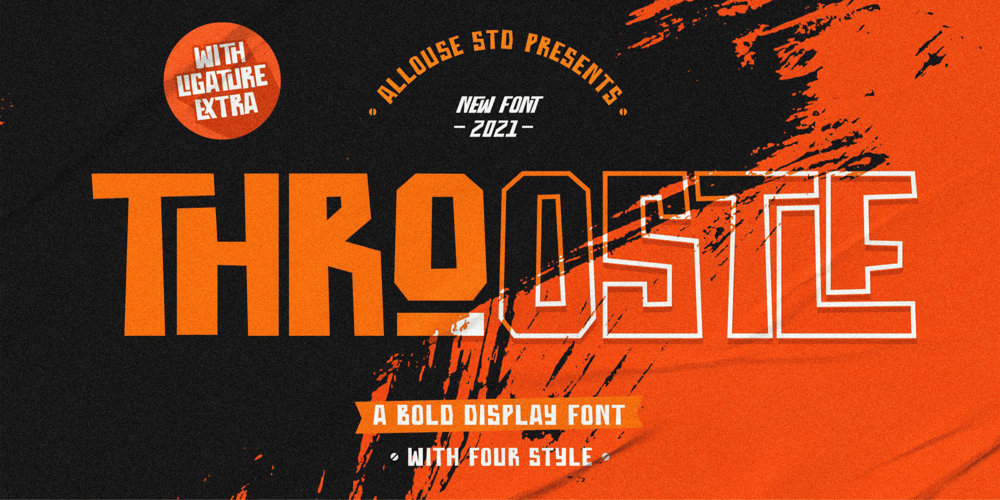 Throostle font