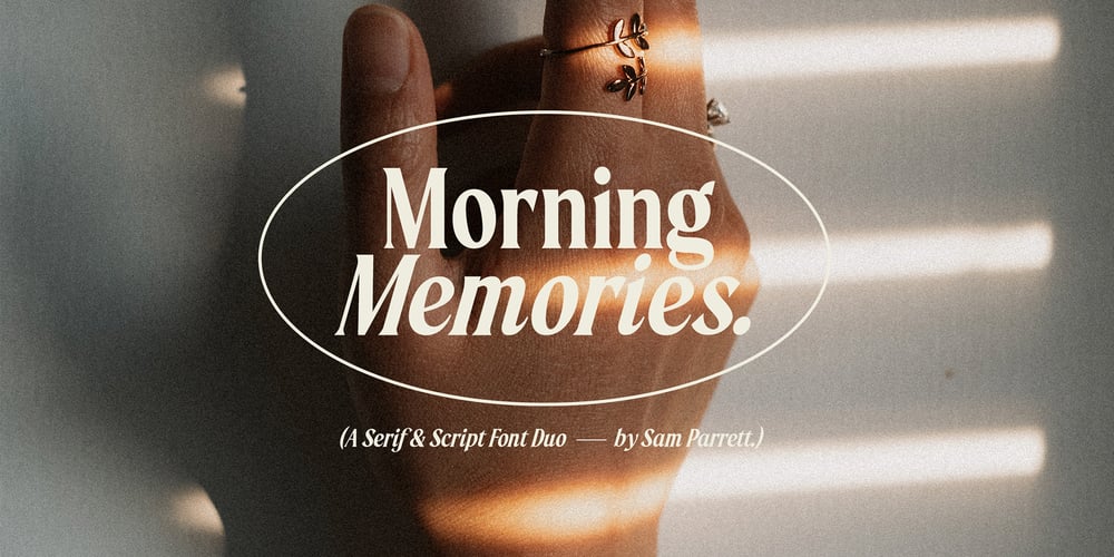 Morning Memories font