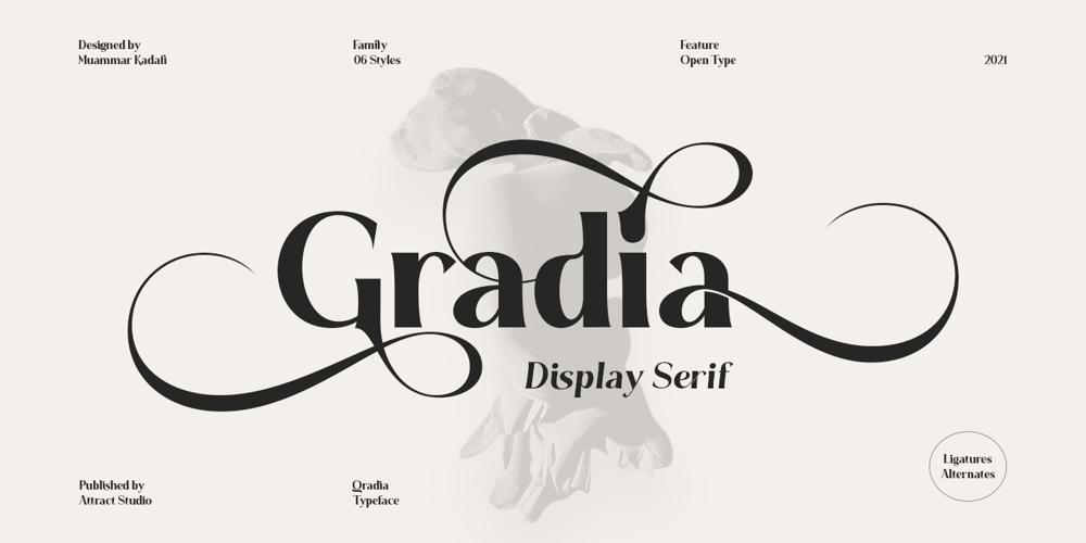 Gradia font