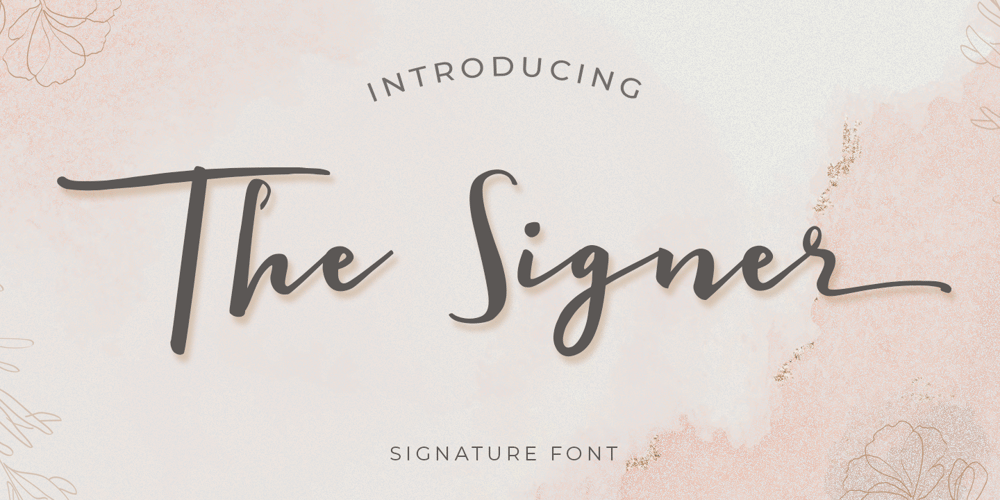 The Signer font
