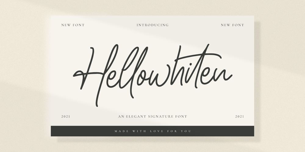 Hellowhiten font