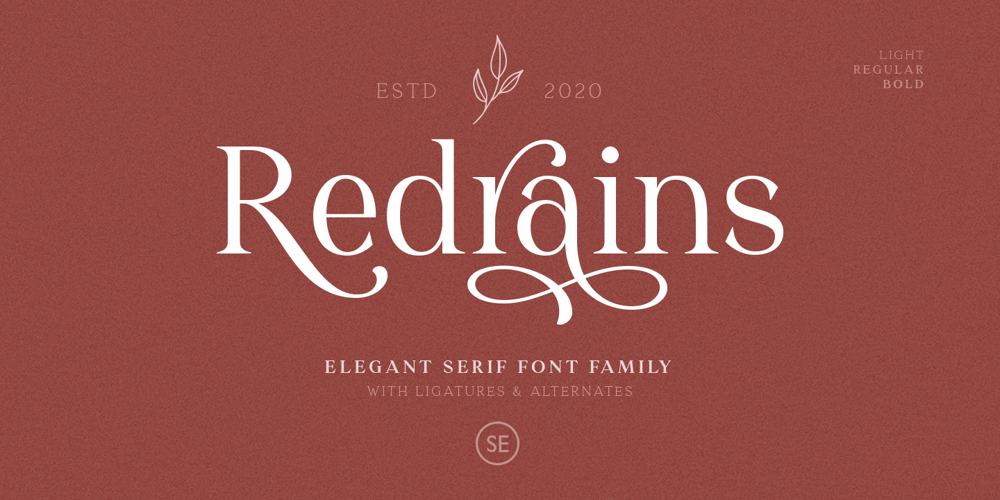 Redrains font