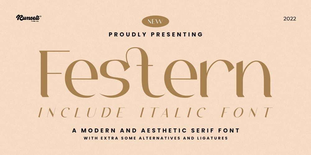 Festern font