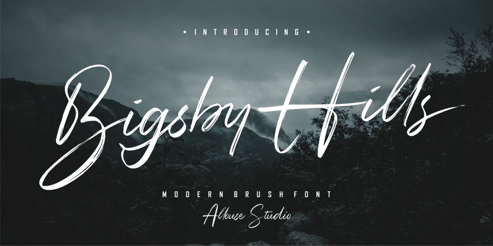 Bigsby Hills font
