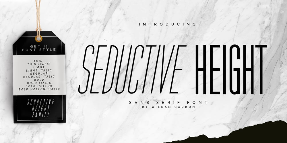 Seductive Height font