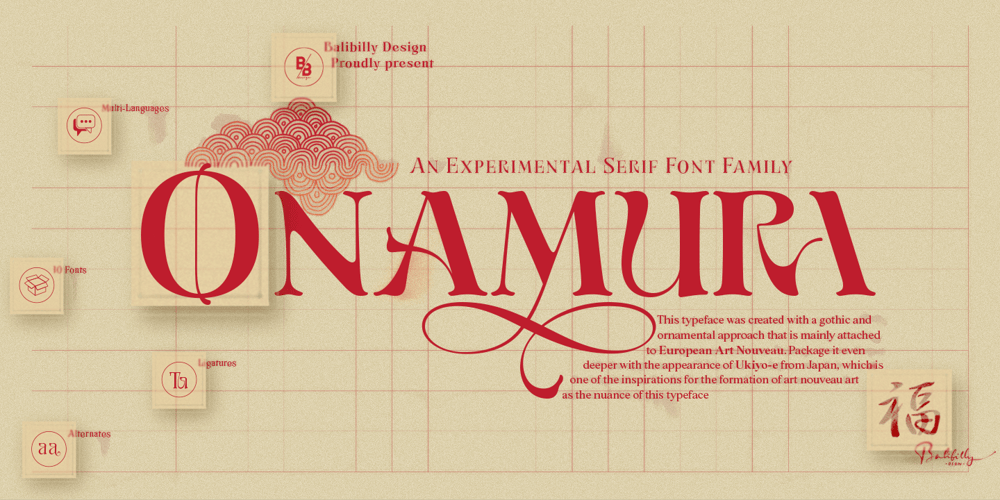 Onamura font
