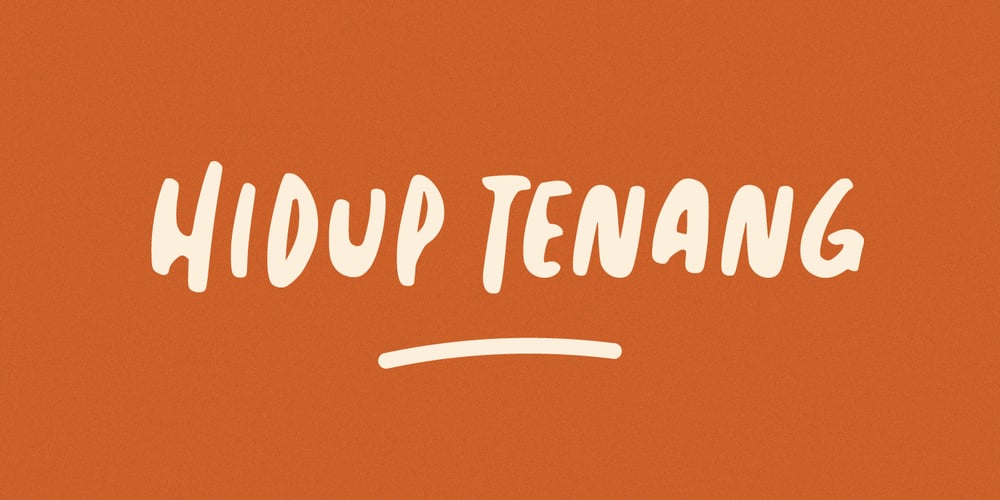 Hidup Tenang font