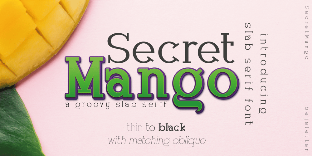 Secret Mango font