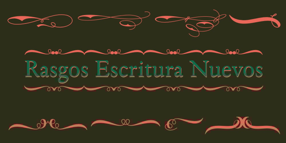 Rasgos Escritura Nuevos font